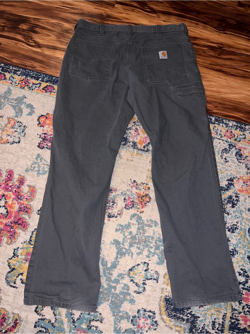 Carhartt Men's Dark Gray Cargo Work Pants